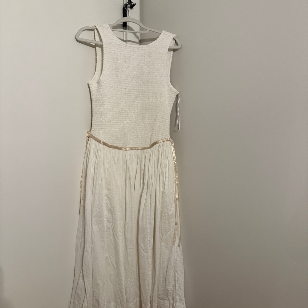 Free People Nightingale Seersucker Midi Dress - Picture 3 of 4